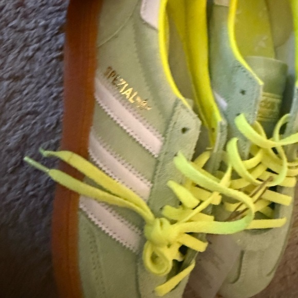 Adidas Neon Yellow and Light Green Sneakers - Picture 2 of 4
